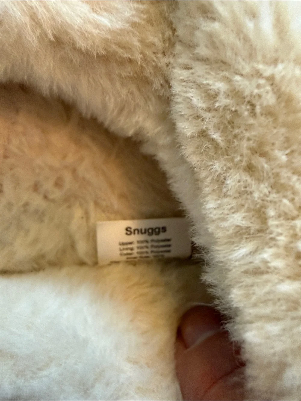 Snuggs Plush German Shepherd Slipper Clogs— Gray with Cream Fur Lining